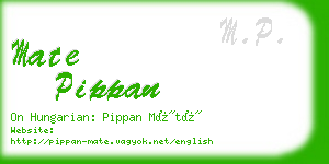 mate pippan business card